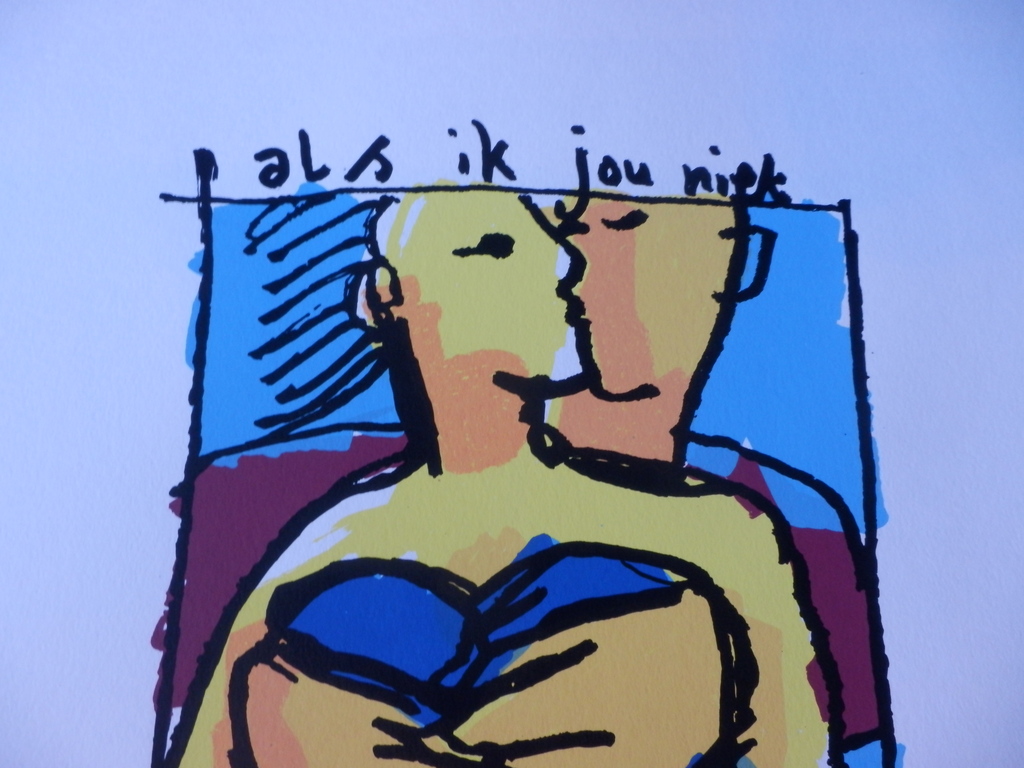 HERMAN BROOD, GROTE  EN HANDGESIGNEERDE ZEEFDRUK  ALS IK JOU NIET HAD kopen? Bied vanaf 195!