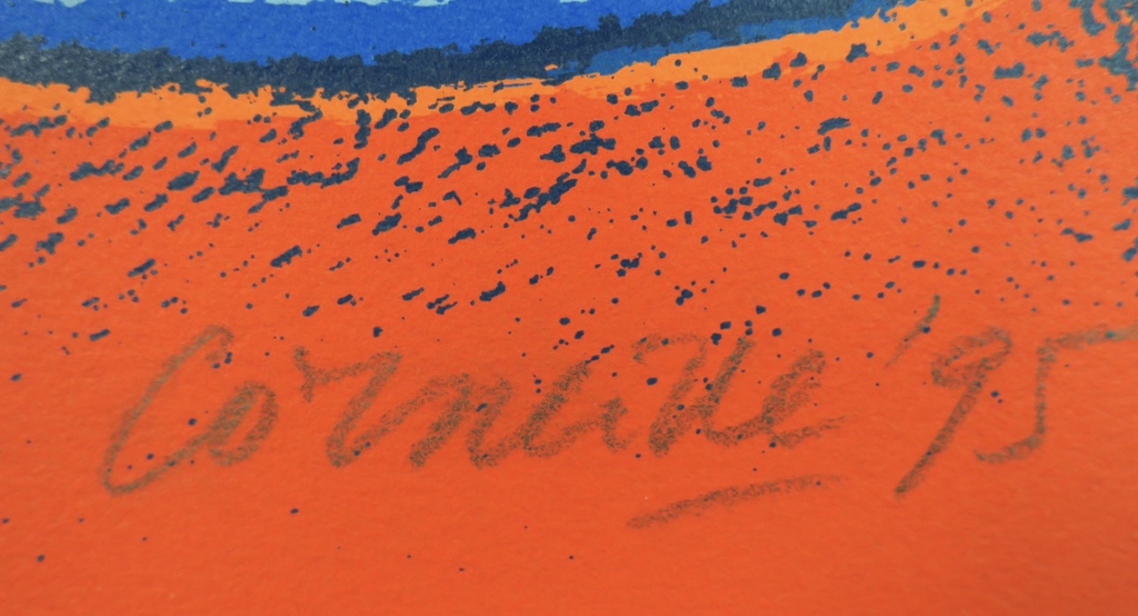 Corneille: Zeefdruk, Grande terre à l’arc-en-ciel (Groot) kopen? Bied vanaf 300!