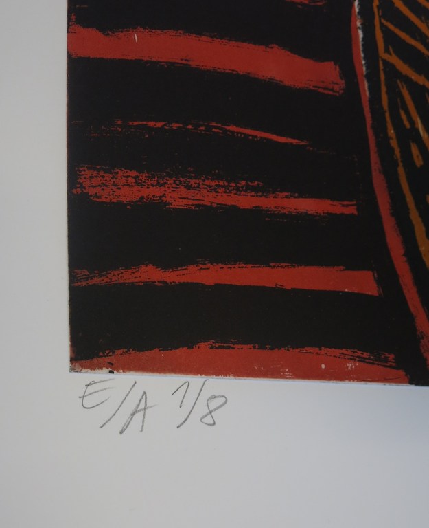 Corneille: Ets en Aquatint, L'Africaine (Zeer groot!) kopen? Bied vanaf 600!