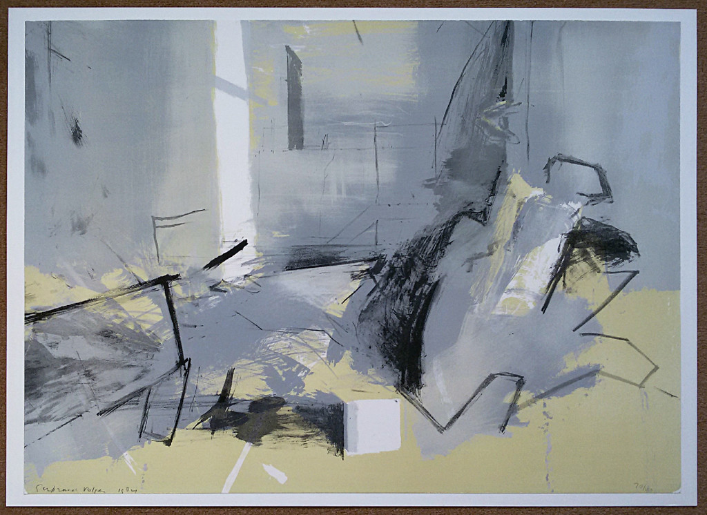 Gerbrand Volger - Abstracte voorstelling, litho (gemonteerd, groot) kopen? Bied vanaf 1!