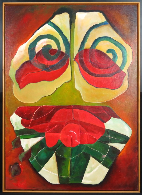 Jan van Delft: Acryl op doek, Zonder titel - Ingelijst (Groot) kopen? Bied vanaf 150!