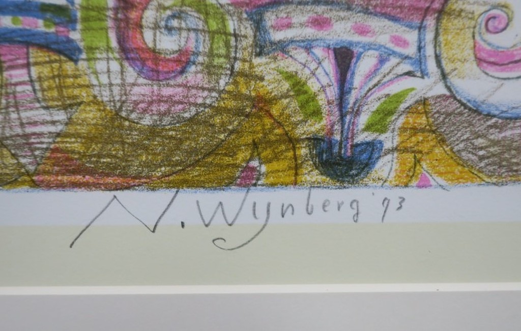 Nicolaas Wijnberg: Litho, Z.T. aspergus - Ingelijst kopen? Bied vanaf 80!