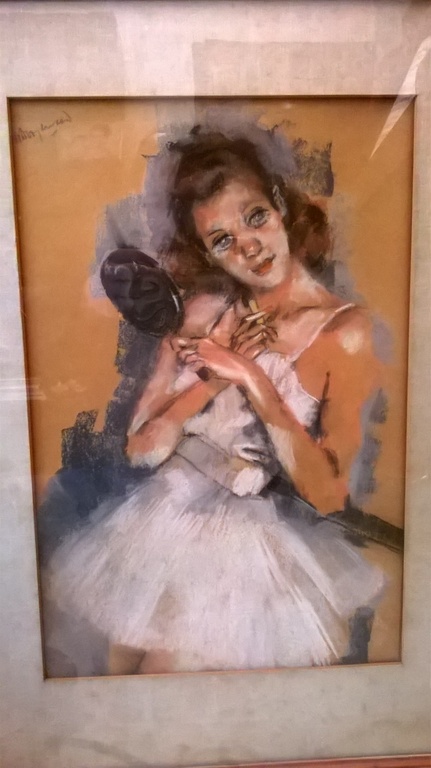 Willem Dooijewaard, ballerina, pastel. verkocht voor € 800!