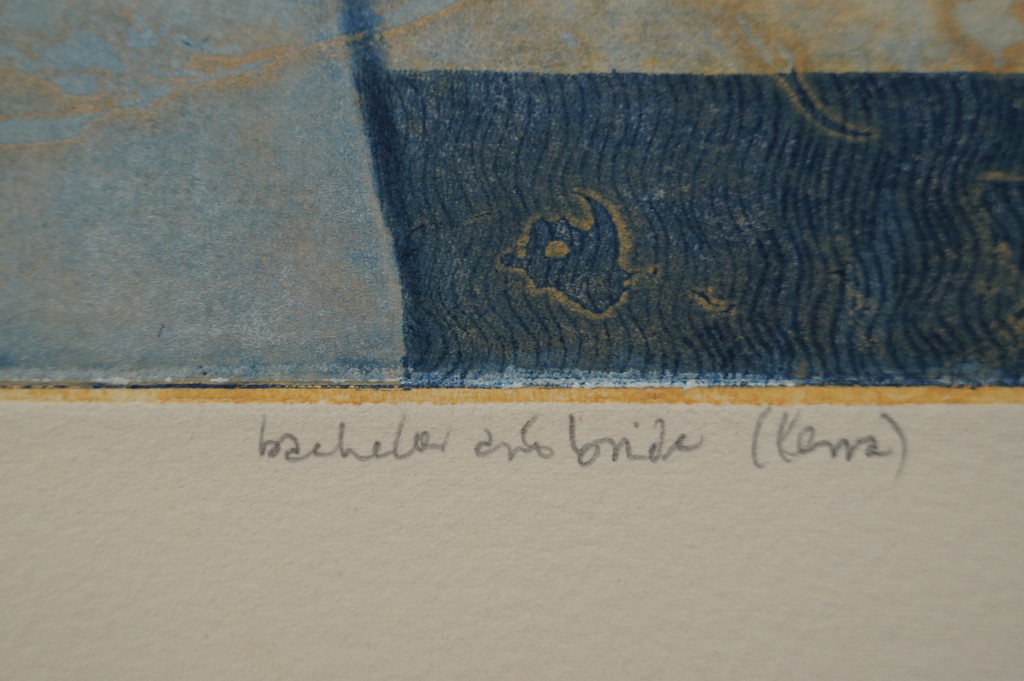 Mark Visione - gesigneerde ets - bachelor and bride kopen? Bied vanaf 35!