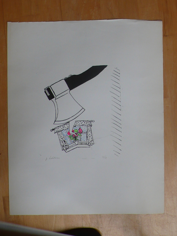 Pieter Holstein, kleurenlitho verkocht voor € 40!