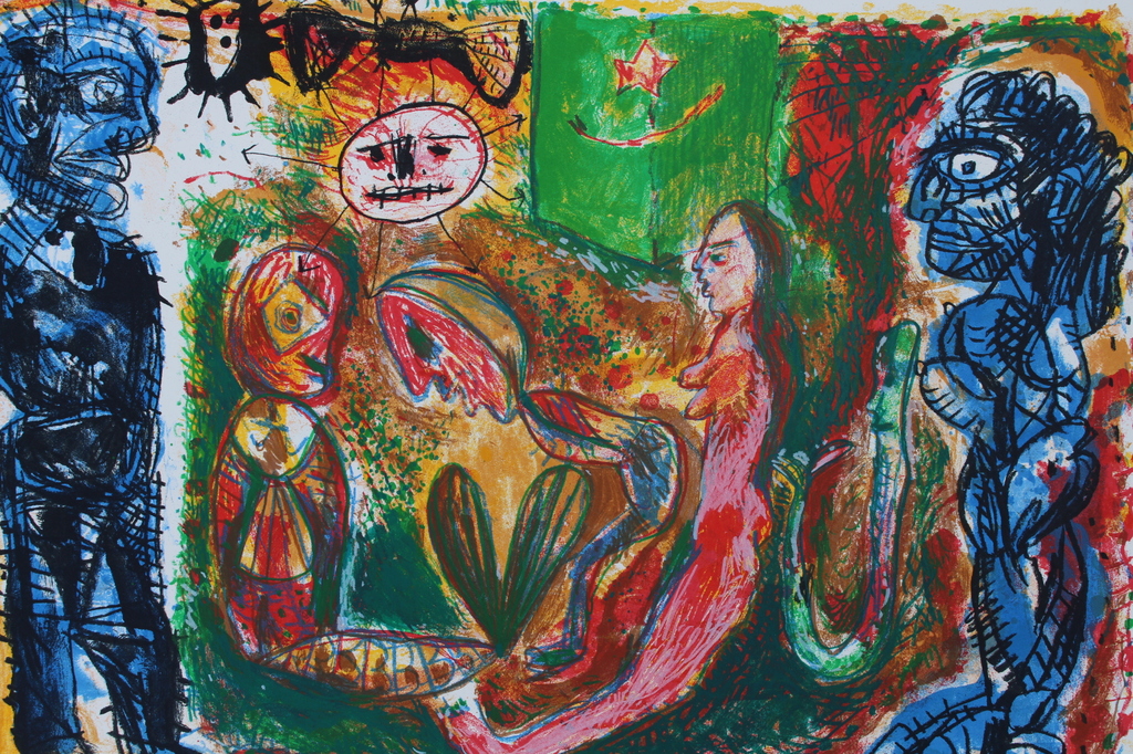 Rik van Iersel - handsigneerd -100 ex- Nachtelijke ontmoeting -Galerie Schoots verkocht voor € 45!