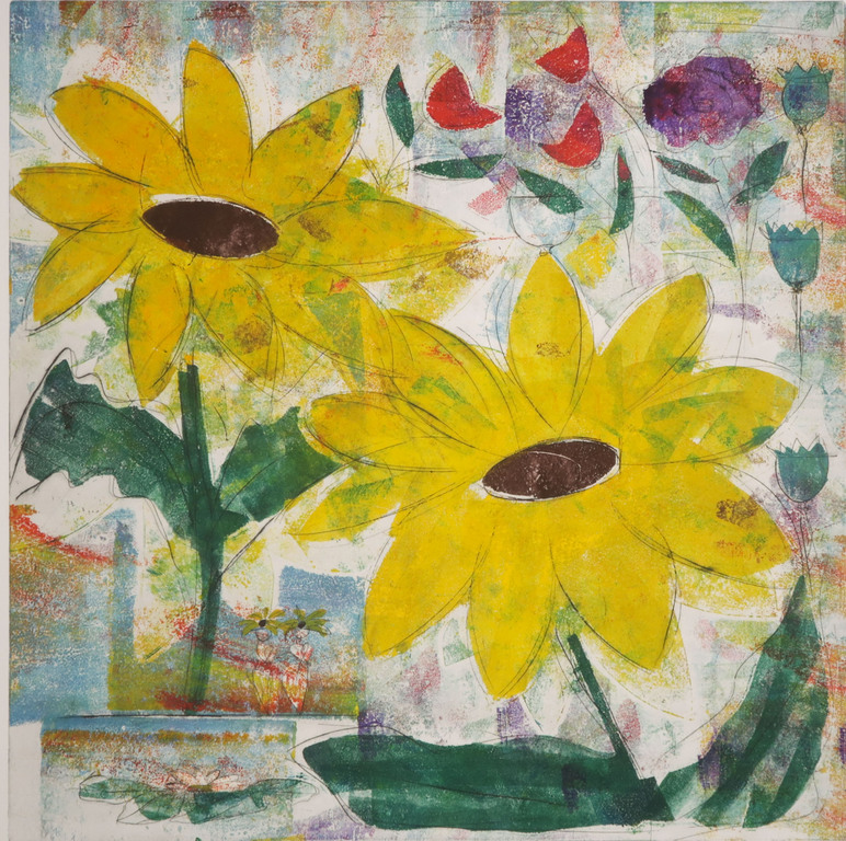 Lia van Leeuwen: Ets en aquatint, Zomerbloemen III kopen? Bied vanaf 1!