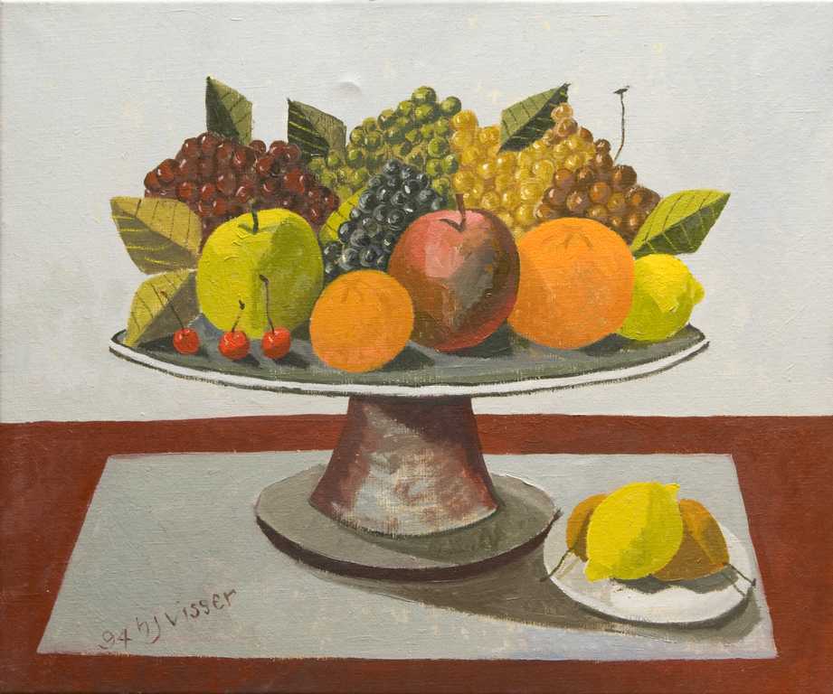 Schilderij Plateau met fruit van H.J. Visser kopen? Bied vanaf 20!
