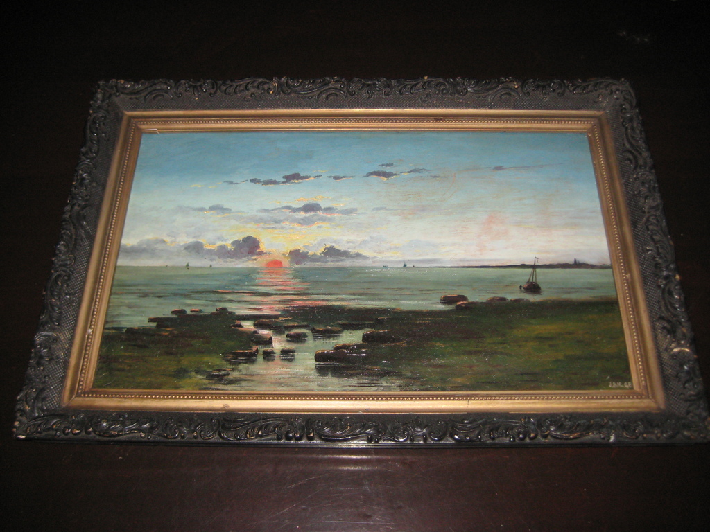 Mooi zeegezicht gesigneerd jbn gent kopen? Bied vanaf 1!