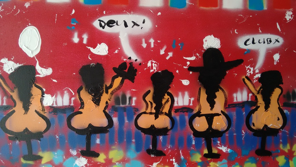 Espen Greger Hagen schilderij, bar ladies, handgesigneerd, 150 x 50 cm kopen? Bied vanaf 300!
