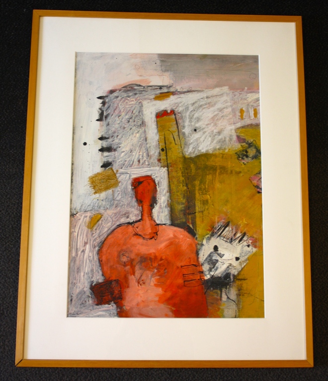 Lita van Engelenhoven, Gouache, Roze persoonlijkheid verkocht voor € 50!