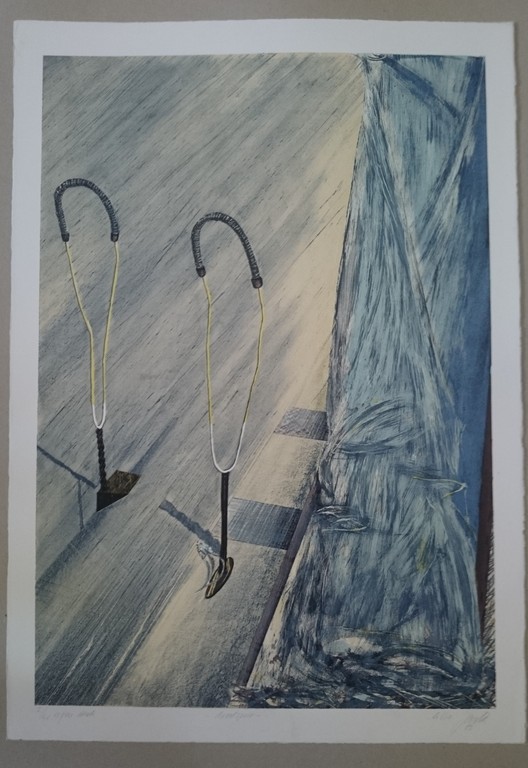 Wim Jonkman, litho, Dwaalspoor verkocht voor € 40!