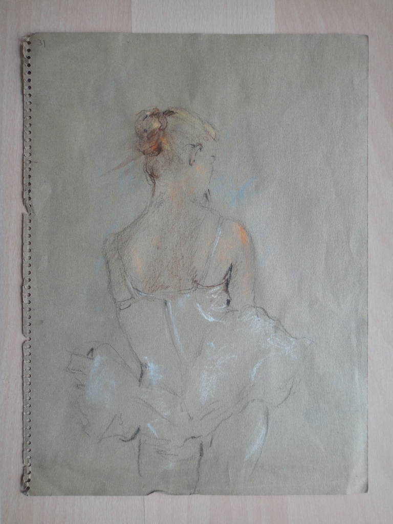 Albert BJ Mulder (1889-1987) - tweezijdige tekening - ballerina II en naakt kopen? Bied vanaf 1!