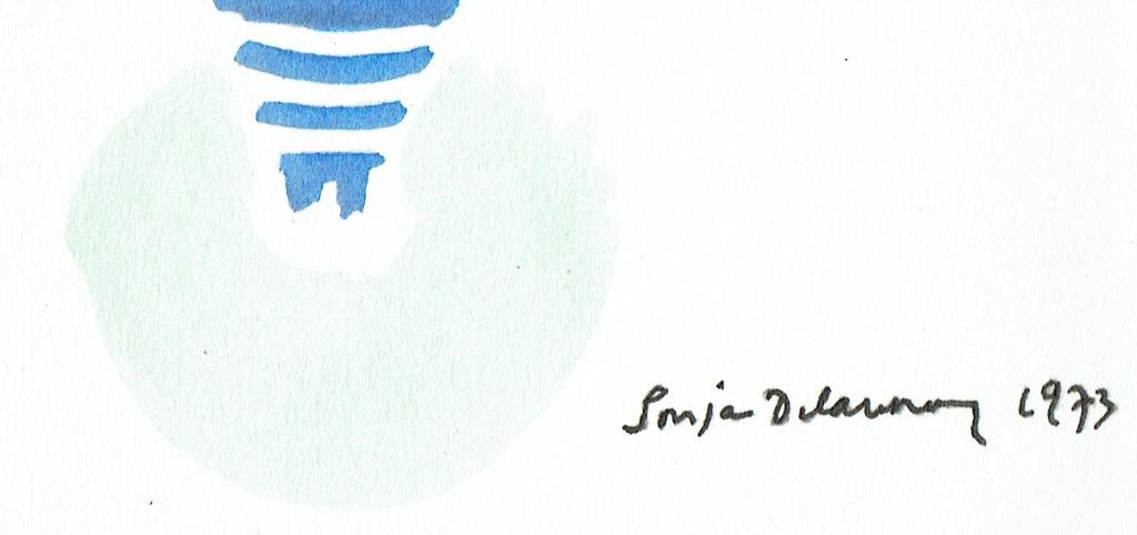 Sonia Delaunay-Pochoir-1969-Gesigneerd  kopen? Bied vanaf 200!