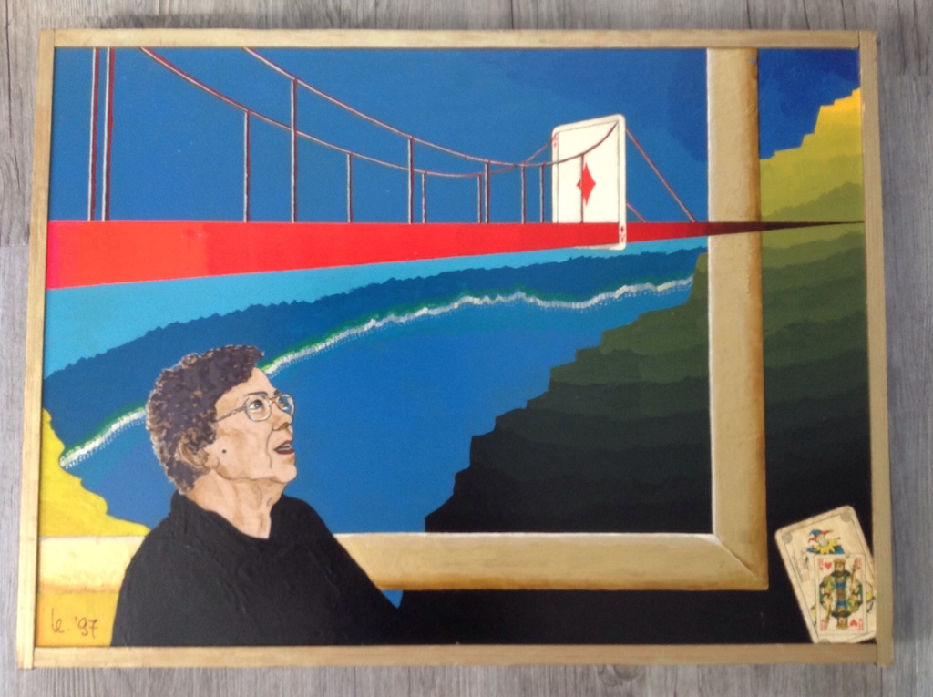 Calon, olieverf op paneel, an impossible kind of bridge, 1997 kopen? Bied vanaf 40!