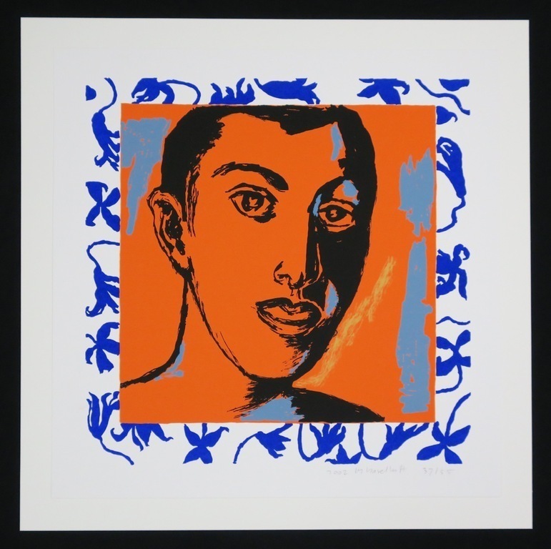 Marianne Haselhoff: Zeefdruk, Z.T. (oranje hoofd) kopen? Bied vanaf 1!