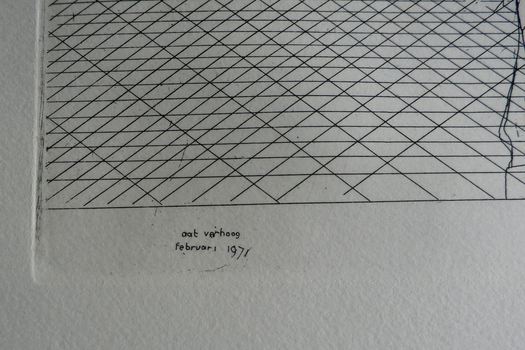 Aat verhoog - ets: ridder op paard - 1971 kopen? Bied vanaf 50!