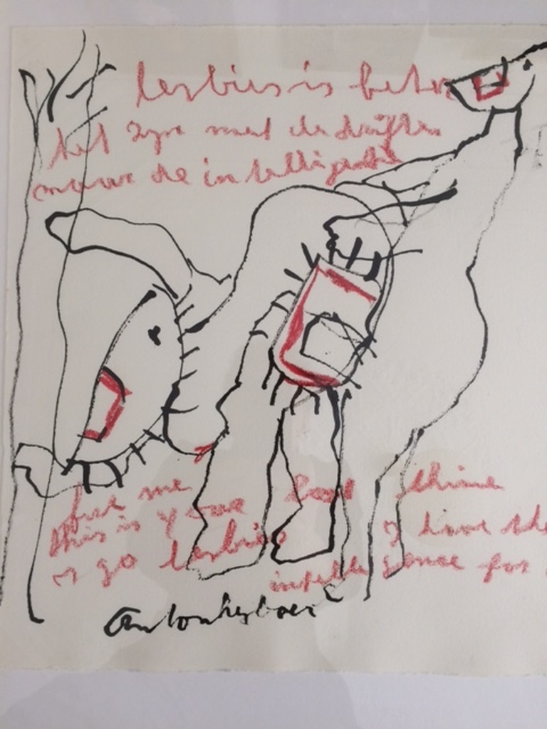 Anton Heyboer: gemengde techniek, MAN EN VROUW kopen? Bied vanaf 175!