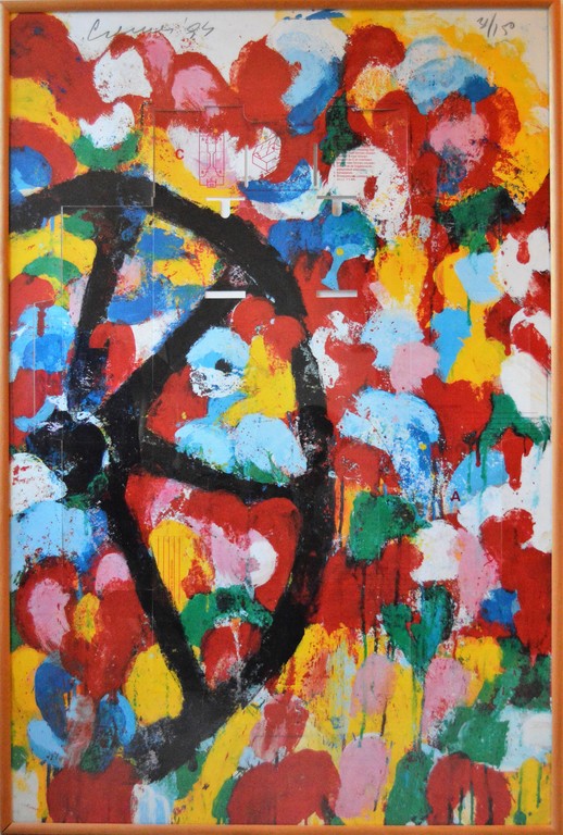 Jan Cremer: Zeefdruk op postpakketjes - Z.T. - ingelijst - GROOT kopen? Bied vanaf 199!