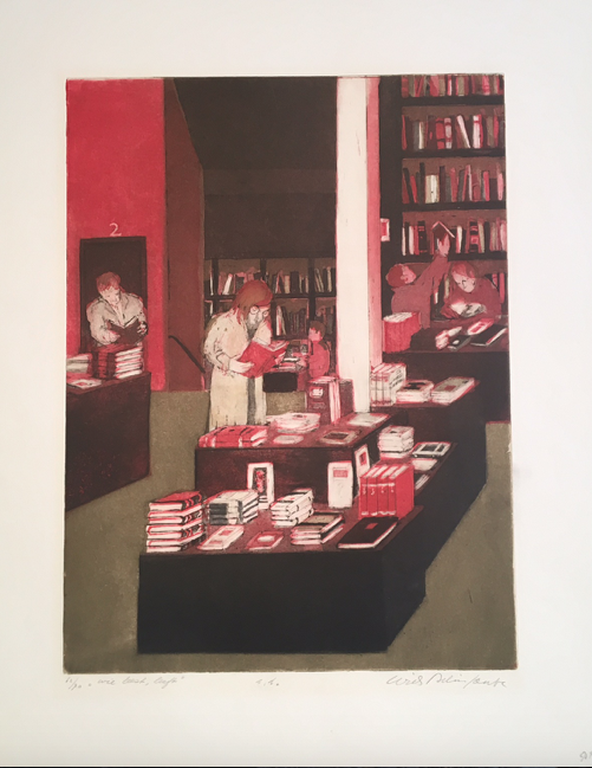 Willy Belifante, Wie leest leeft, oplage 62/70, grafiek kleurets e.d. verkocht voor € 50!