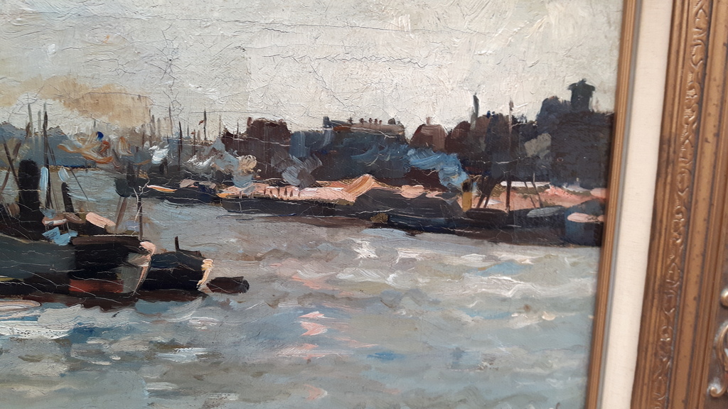 J. H. Weijns olieverf op doek - havenzicht  1864-1945 kopen? Bied vanaf 100!