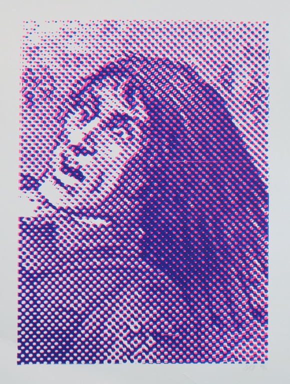 Hester Oerlemans: Zeefdruk, Paarse man kopen? Bied vanaf 1!