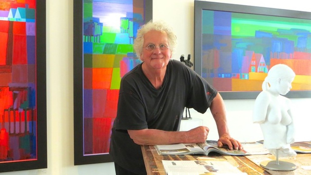 Ton Schulten - Voorjaarsbomen, zeefdruk (prachtig ingelijst, groot) kopen? Bied vanaf 450!