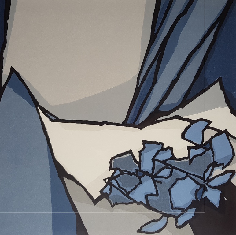 Fon klement (1930-2000) - Appartenance, houtsnede 111/x, gesigneerd '90 verkocht voor € 125!