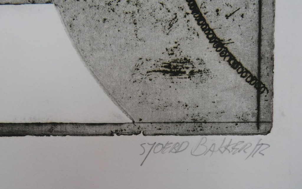 Sjoerd Bakker: Ets en Aquatint, Man kopen? Bied vanaf 1!