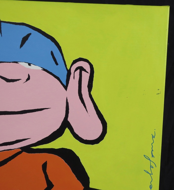 Jeroen Gerlofsma: Acryl op doek, Boeddaap (groot) kopen? Bied vanaf 1!