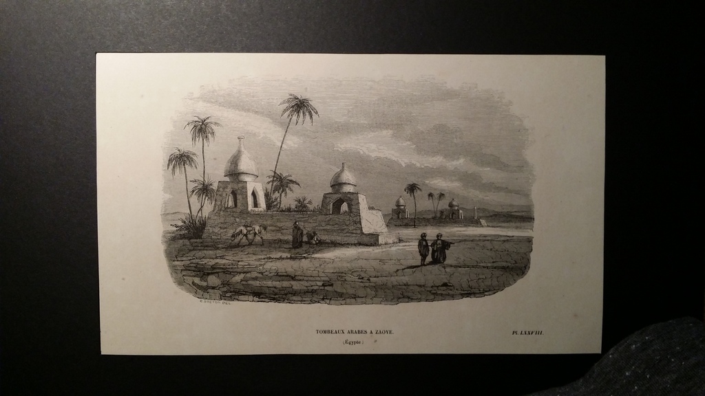 Breton, houtgravure, Egypte Tombeaux Arabes a Zaoye (1843) kopen? Bied vanaf 1!