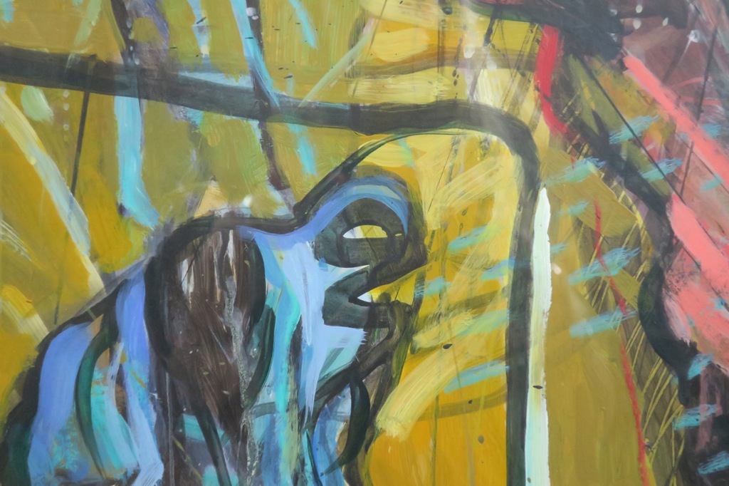 Theo Bruggink: Acryl op papier, Het baken - Ingelijst kopen? Bied vanaf 20!