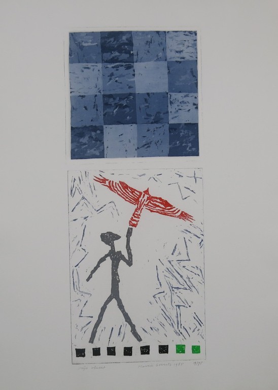 Harrie Gerritz: Aquatint, Vrije vlucht verkocht voor € 42!