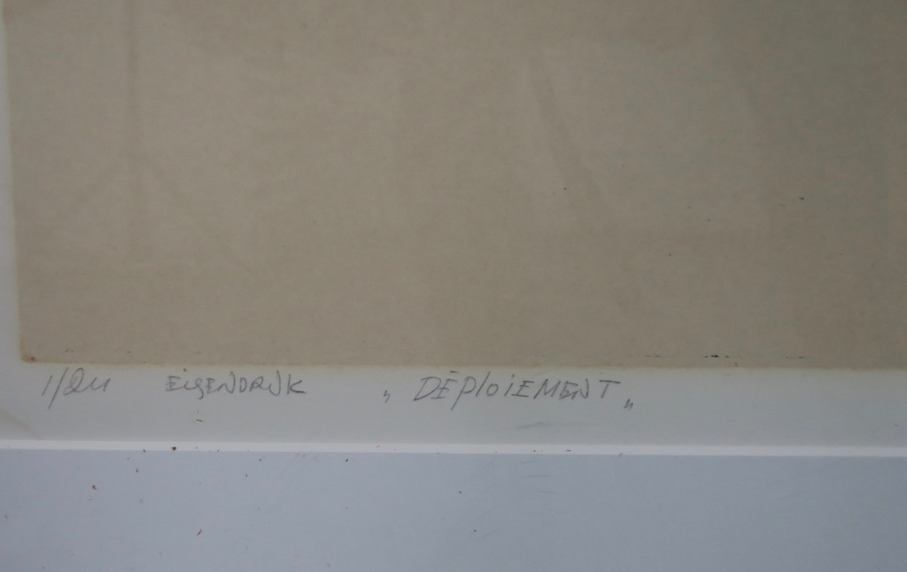 Fon Klement: Boarddruk, Deploiement - Ingelijst (Zeer groot) kopen? Bied vanaf 450!