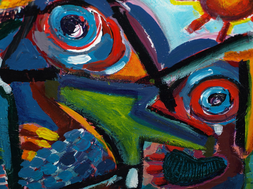 Jasper Banen (1962) – Acryl op doek – Abstract - Gesigneerd – 1999  kopen? Bied vanaf 65!