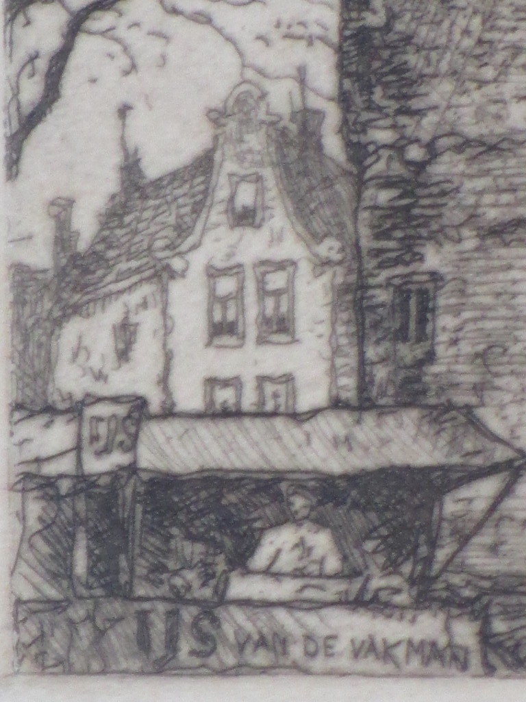 Jan Poortenaar, Waag Nieuwmarkt Amsterdam, Ets kopen? Bied vanaf 30!