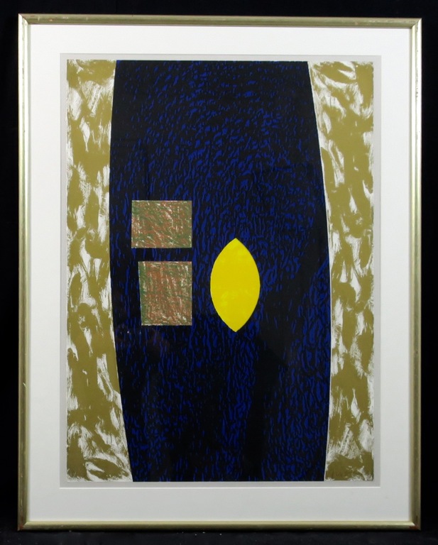 Jelis van Dolderen: Zeefdruk, Zonder titel - Ingelijst  kopen? Bied vanaf 20!