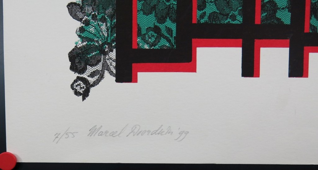 Marcel Doorduin: Zeefdruk, Abstracte Compositie kopen? Bied vanaf 20!