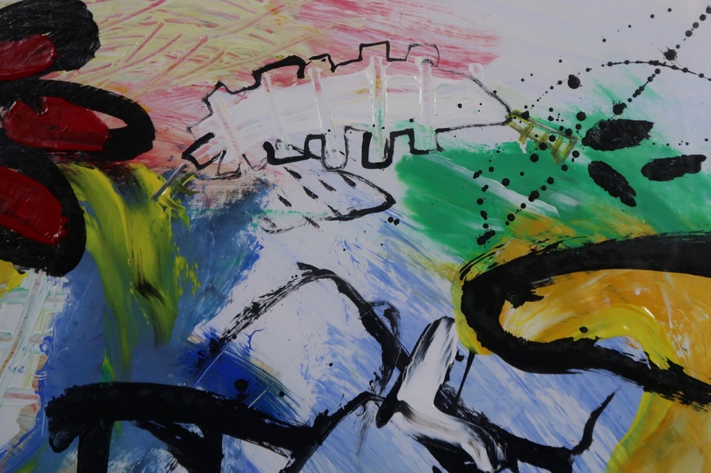 Miriam Slaats: Acryl op papier, Sea flowers - Ingelijst kopen? Bied vanaf 150!