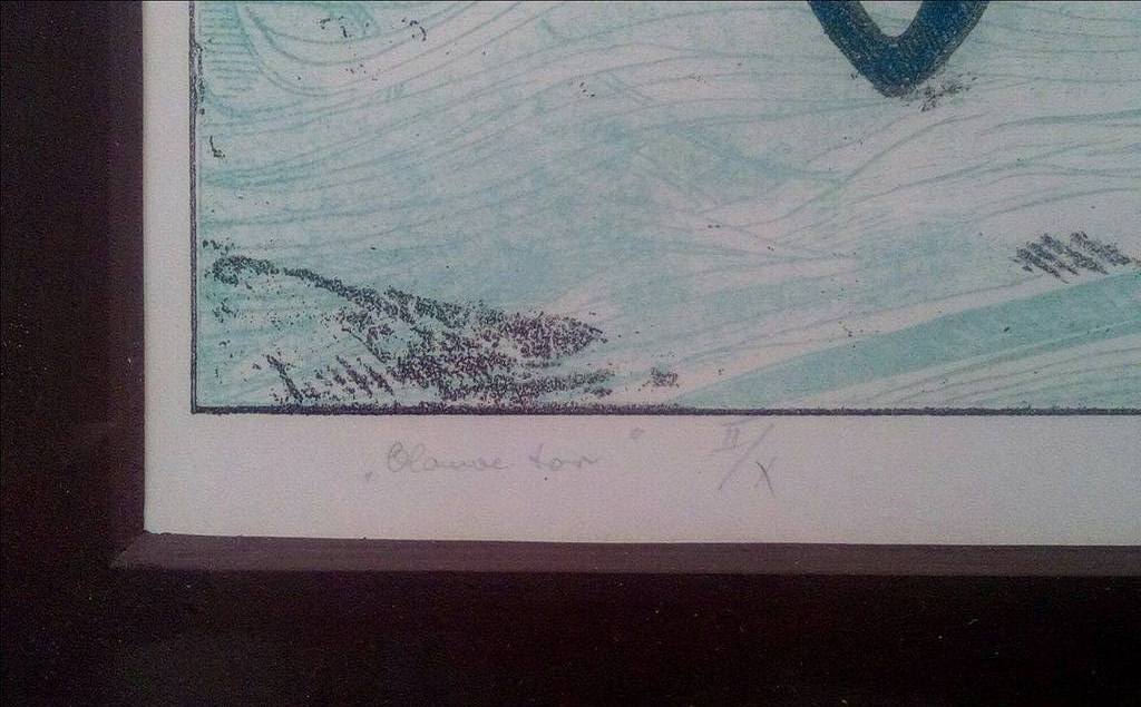 LAATSTE KEER: Georg Hadeler, ingelijste litho 'Blauwe tor', épreuve d'artiste kopen? Bied vanaf 45!