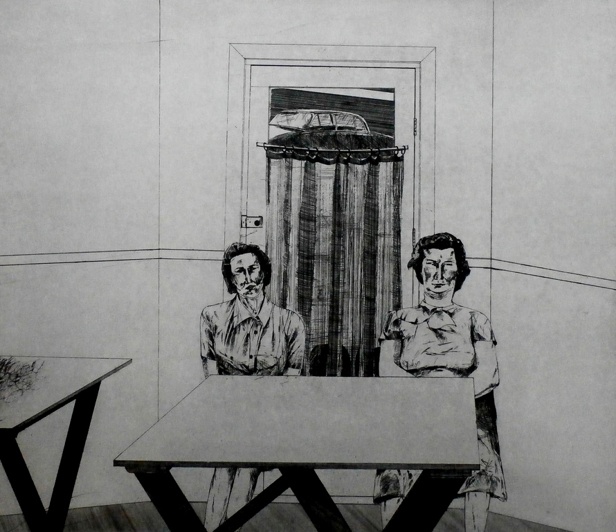 Kees Spermon - Kees Spermon - ets/aquatint: Big Lighter - 1974 verkocht voor € 45!