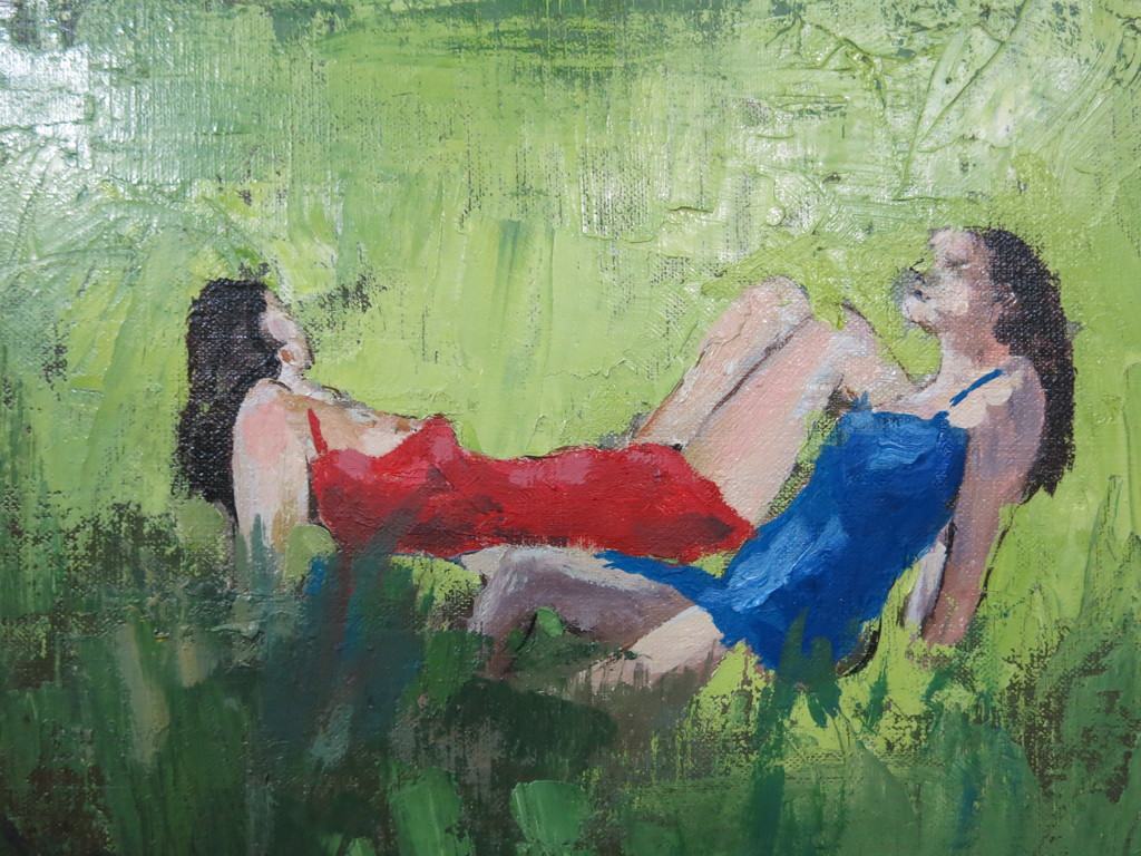 Andre Tigchelaar: Olieverf op Doek, Zomerdag - Ingelijst (groot) kopen? Bied vanaf 1!