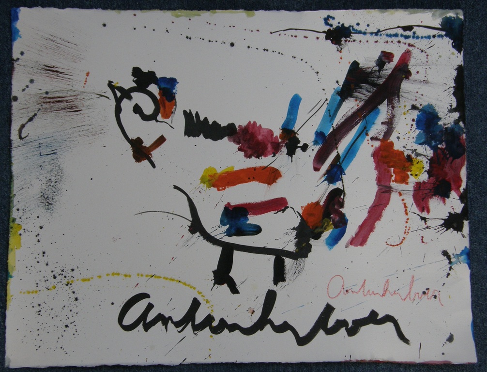 Anton Heyboer; Haan, gemengde techniek verkocht voor € 240!