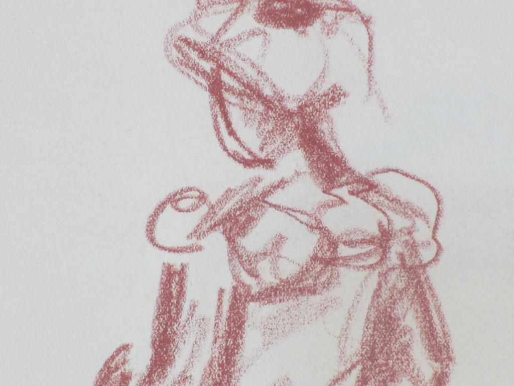 Johan Laurent ter Veer, Flanerende Dame, Rode tekening kopen? Bied vanaf 25!