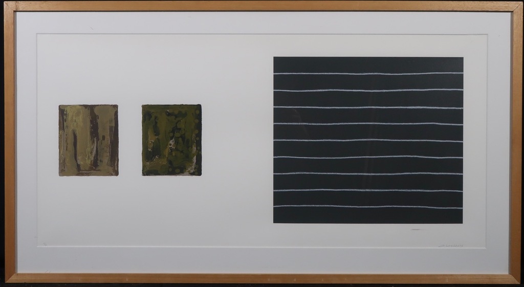 Bert Loerakker: Zeefdruk, Z.T. II - Ingelijst  verkocht voor € 60!