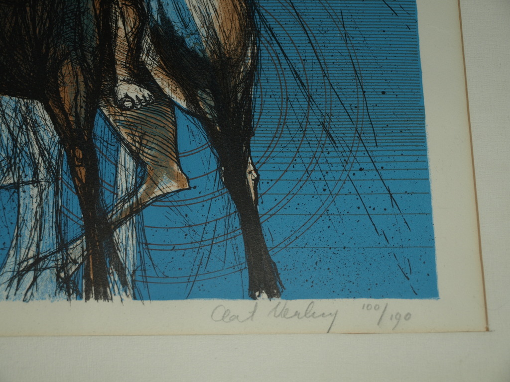 Aat Verhoog (1933) : Litho – Ruiters te paard – Gesigneerd & ingelijst– ca 1980  kopen? Bied vanaf 1!