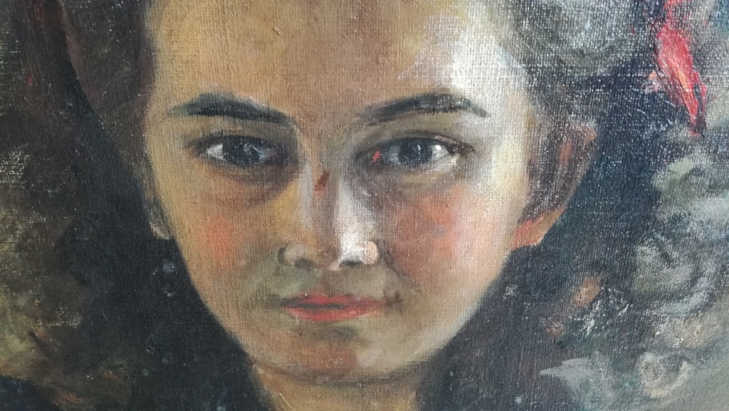 Onbekend kunstenaar, olieverf op doek, portret kopen? Bied vanaf 1!