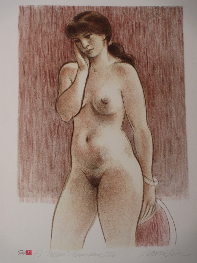 Enric Adsera Riba, Virginia, Kleurenlitho verkocht voor € 45!