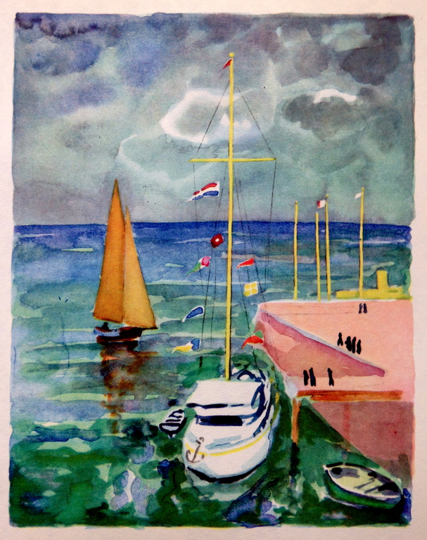Kees van Dongen, Originele illustratie uit 1947, Incl. Certificaat kopen? Bied vanaf 1!