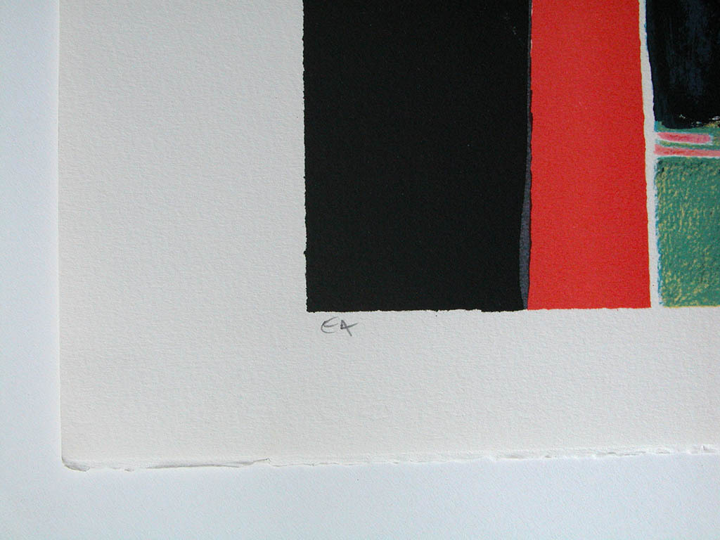 Albert Zavaro, ‘Le bouquet rouge’ - originele kleurenlitho, handgesigneerd, ed.  kopen? Bied vanaf 65!